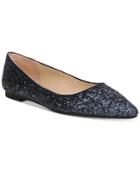 Circus By Sam Edelman Ryane Glittered Pointy-toe Flats Women's Shoes