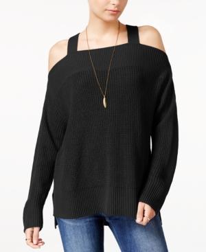 Sanctuary Amelie High-low Cold-shoulder Sweater