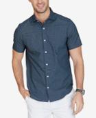 Nautica Men's Grid-print Short-sleeve Shirt
