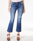 Joe's The Olivia Cropped Ripped Madrid Wash Flared Jeans