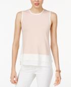 Tommy Hilfiger Sleeveless Layered-look Sweater, Created For Macy's