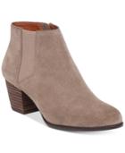 Lucky Brand Women's Tulayne Block-heel Gore Booties Women's Shoes