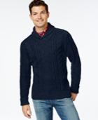 Tommy Hilfiger Cooke Cabled Shawl-collar Sweater