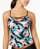 Hula Honey Maui Escape Printed Strappy Tankini Top, Created For Macy's Women's Swimsuit