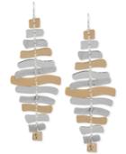 Robert Lee Morris Soho Two-tone Sculptural Chandelier Earrings