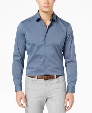 Alfani Men's Stretch Modern Stripe Shirt, Created For Macy's