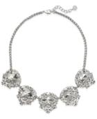 Charter Club Silver-tone Cubic Zirconia Cluster Statement Necklace, Only At Macy's