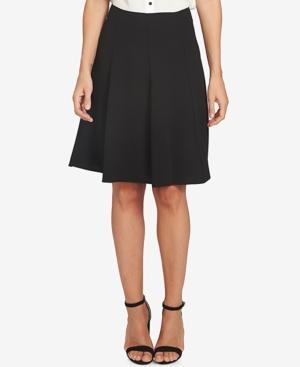 Cece Moss Crepe A-line Flounce Skirt