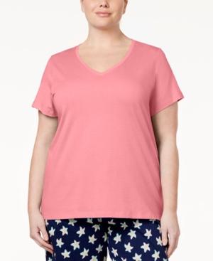 Hue Plus Size V-neck Sleep T-shirt