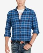 Polo Ralph Lauren Men's Indigo Plaid Twill Workshirt