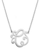 Giani Bernini Sterling Silver Necklace, C Initial Pendant Necklace