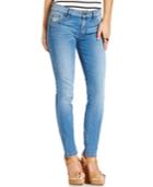 Guess Power Curvy Mid-rise Midviola Wash Skinny Jeans