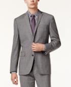 Bar Iii Men's Gray Glen Plaid Slim-fit Jacket, Created For Macy's