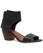 Lucky Brand Barbina Two-piece Block-heel Sandals Women's Shoes