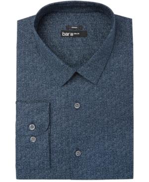Bar Iii Men's Slim-fit Stretch Easy-care Print Dress Shirt, Created For Macy's