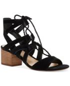 Vince Camuto Fauna Lace-up Block-heel Sandals Women's Shoes
