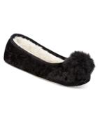 Inc International Concepts Crushed Velvet Ballerina Slippers, Only At Macy's