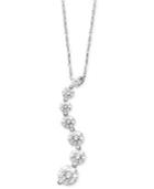 Arabella 14k White Gold Necklace, Swarovski Zirconia Journey Pendant (4-5/8 Ct. T.w.)