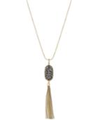 Inc International Concepts Gold-tone Glitter Tassel Pendant, Only At Macy's