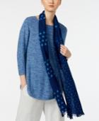 Eileen Fisher Organic Cotton Printed Scarf
