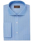 Tasso Elba Men's Classic/regular Fit Non-iron Multi Diamond Dobby French Cuff Dress Shirt, Created For Macy's