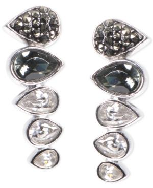 Judith Jack Sterling Silver Crystal And Marcasite Ear Climber Earrings