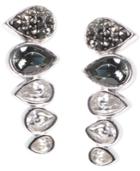 Judith Jack Sterling Silver Crystal And Marcasite Ear Climber Earrings