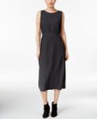 Eileen Fisher Silk Georgette Crepe Wrap Dress, Regular & Petite