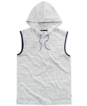 Univibe Men's Rotterdam Hooded Marled Cotton Muscle T-shirt