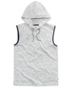 Univibe Men's Rotterdam Hooded Marled Cotton Muscle T-shirt