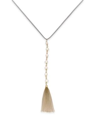 Inc International Concepts Gold-tone Freshwater Pearl Fringe Necklace, Only At Macy's