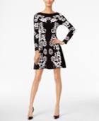 Inc International Concepts Floral Sweater Dress, Only At Macy's