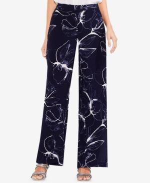 Vince Camuto Printed Side-slit Pants