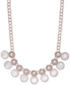Charter Club Multi-stone Large Link Collar Necklace, Only At Macy's