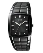 Citizen Watch, Men's Eco-drive Black Stainless Steel Bracelet 31mm Bm6555-54e
