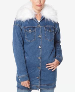 Buffalo David Bitton Faux-fur-trim Denim Parka
