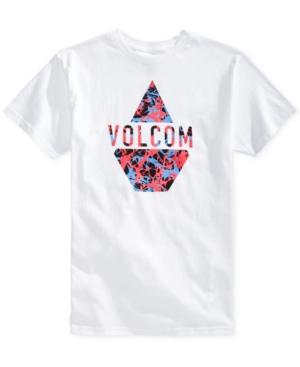 Volcom Men's Spilt Graphic-print Logo Cotton T-shirt