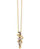 Le Vian Diamond Swirl Pendant Necklace (1/6 Ct. T.w.) In 14k Gold