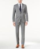 Hugo Men's Slim-fit Medium Gray Pinstripe Suit