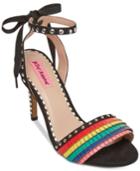 Betsey Johnson Tyna Multicolored Studded Sandals Women's Shoes
