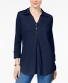 Karen Scott Polo Tunic, Created For Macy's