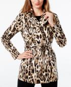 Inc International Concepts Leopard-print Trench Coat, Created For Macy's