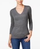 Inc International Concepts Heathered Ribbed Top, Only At Macy's
