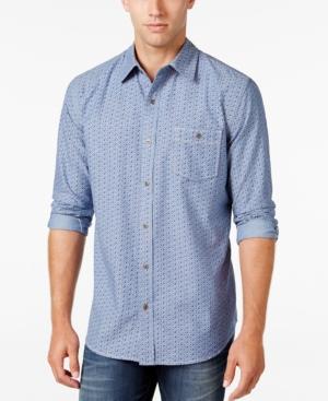 Weatherproof Vintage Men's Denim Micro-shape Long-sleeve Shirt, Only At Macy's