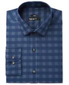 Bar Iii Men's Slim-fit Stretch Easy-care Twill Chambray Dress Shirt, Created For Macy's