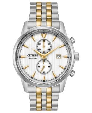 Citizen Eco-drive Men's Chronograph Corso Two-tone Stainless Steel Bracelet Watch 43mm