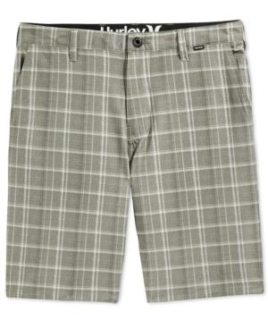 Hurley Men's Davis Flat-front Plaid 10 Shorts