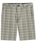 Hurley Men's Davis Flat-front Plaid 10 Shorts