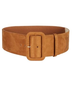 I.n.c. Faux-suede Stretch Belt, Created For Macy's