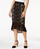 Thalia Sodi Lace Flounce High-low Skirt, Only At Macy's